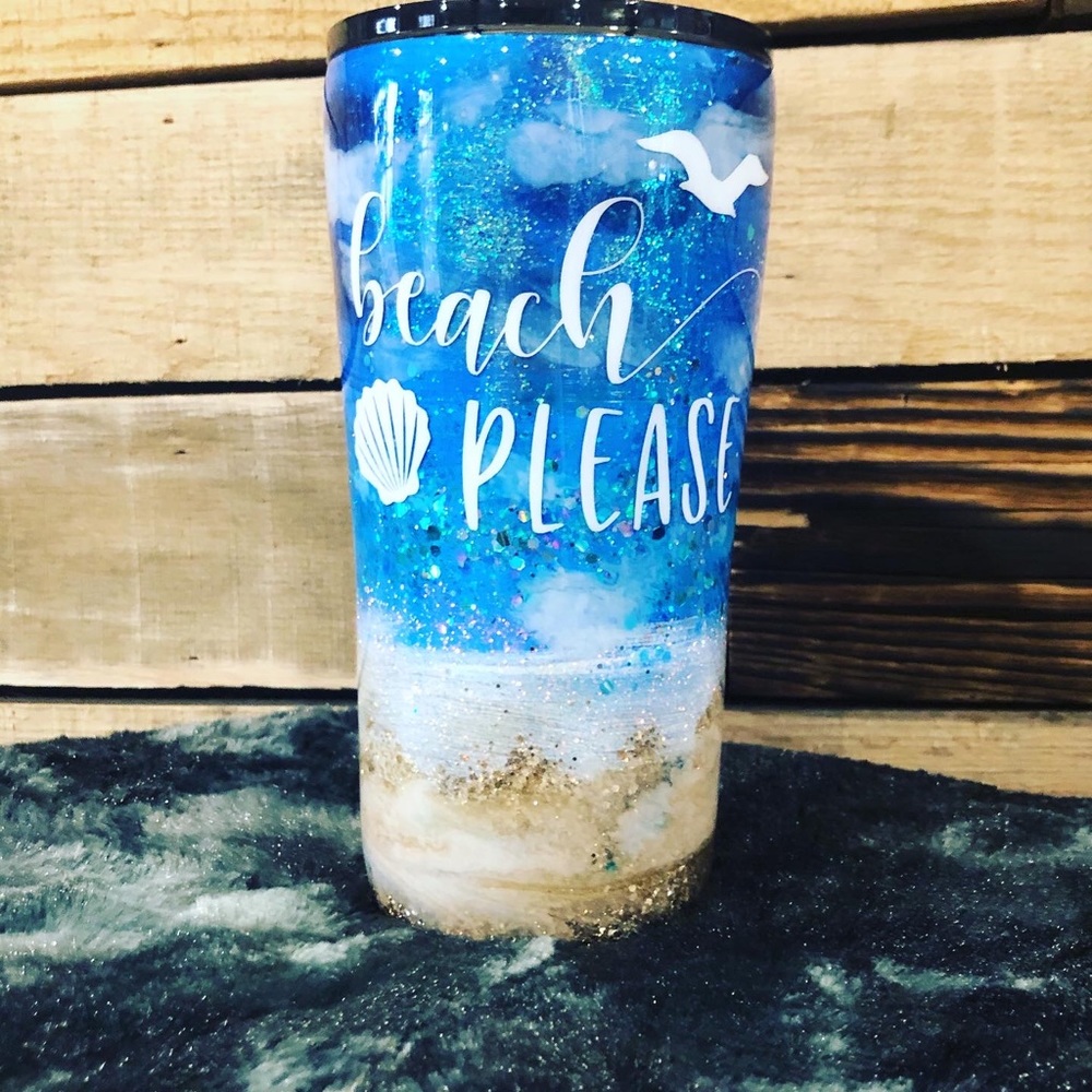 Custom 20oz double insulated handmade tumbler.